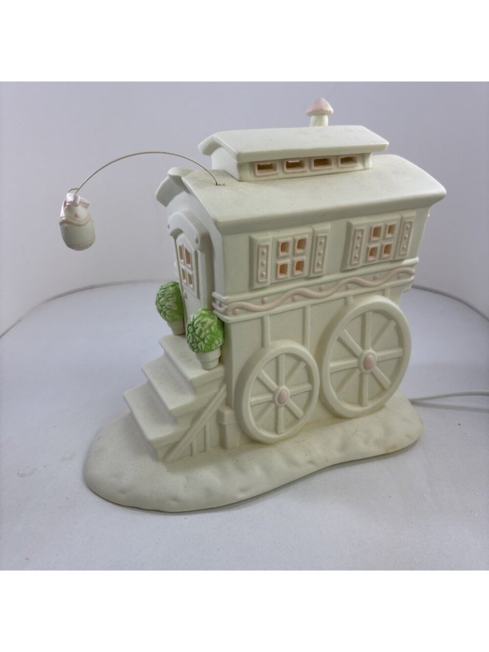 Dept 56 Snowbunnies My Woodland Wagon by Turtle Creek #26239 1995 Illuminated